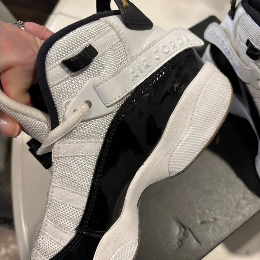 Jordan Retro Black and White Sneakers - Picture 2 of 11